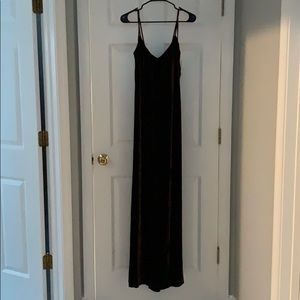 Ralph Lauren Brown Velvet Gown Dress